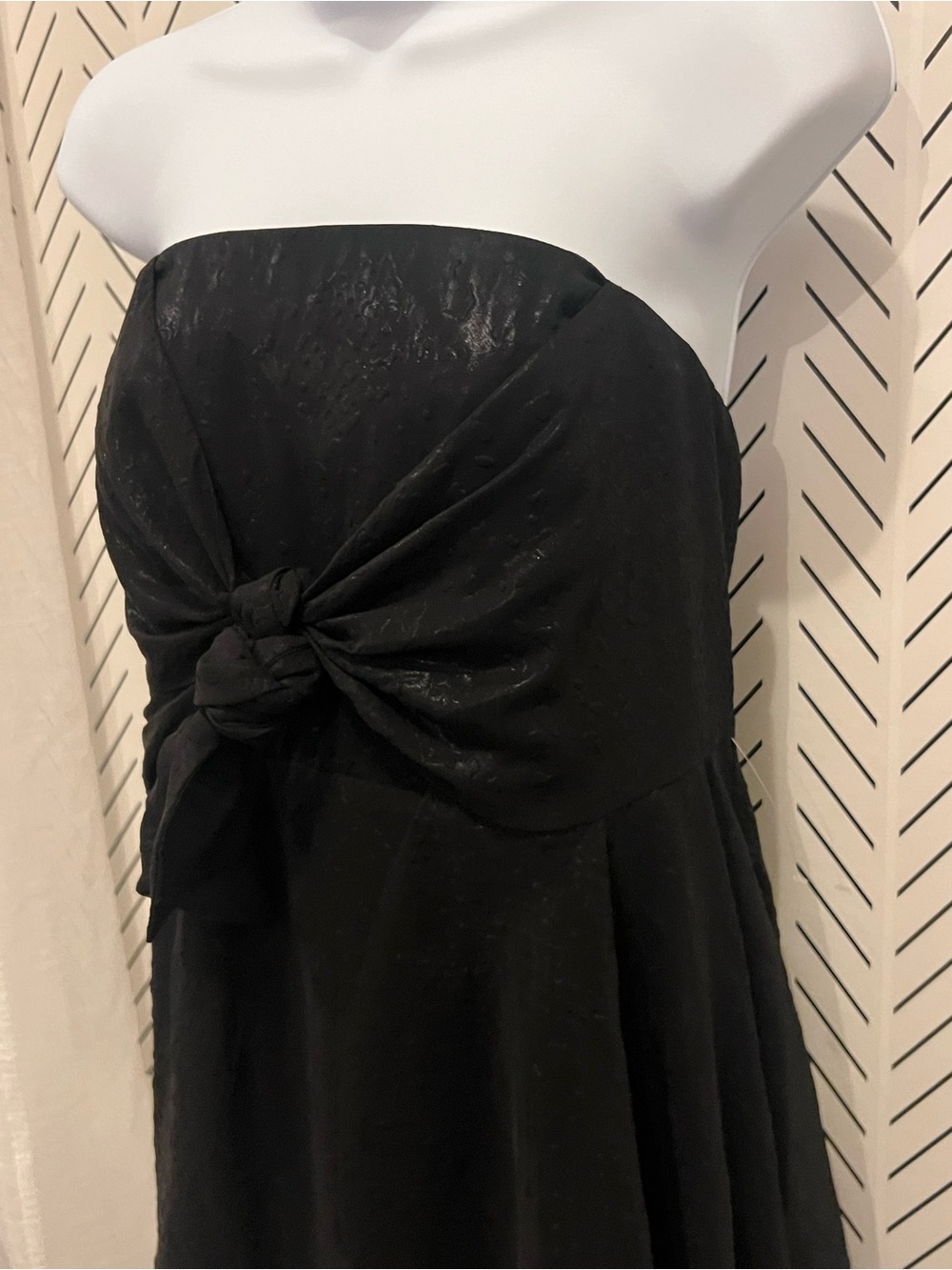 Free People “Good for You” Strapless Tie-Front Mini Dress – Size 8 - Picture 4 of 13